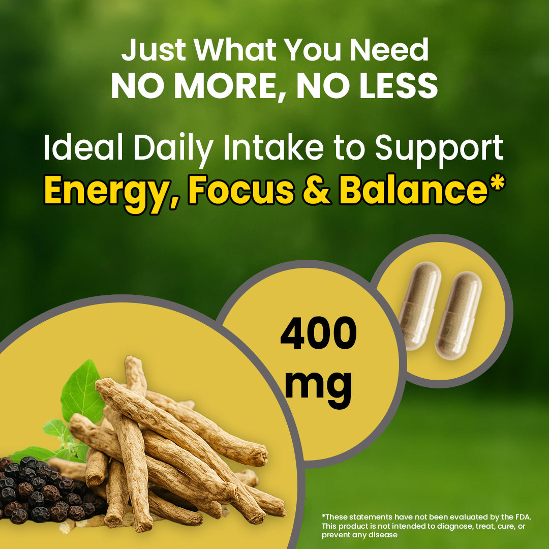 ASHWAGANDHA + BLACK PEPPER EXTRACT