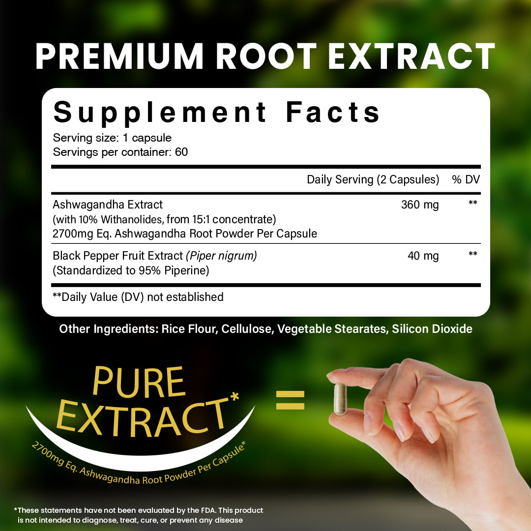 ASHWAGANDHA + BLACK PEPPER EXTRACT