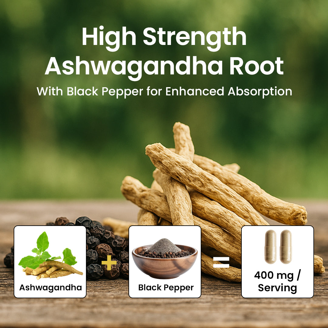 ASHWAGANDHA + BLACK PEPPER EXTRACT