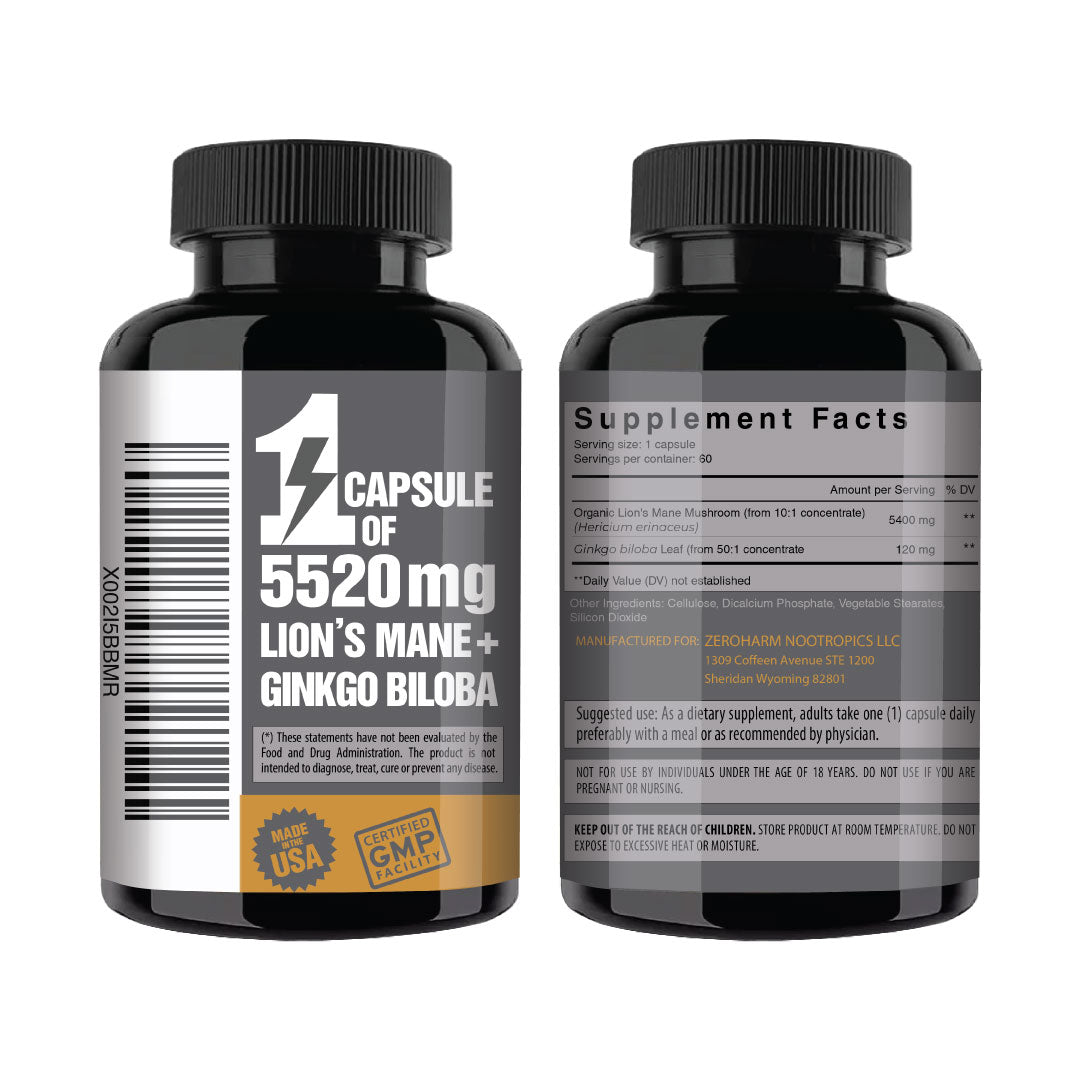 LION'S MANE + GINKGO BILOBA