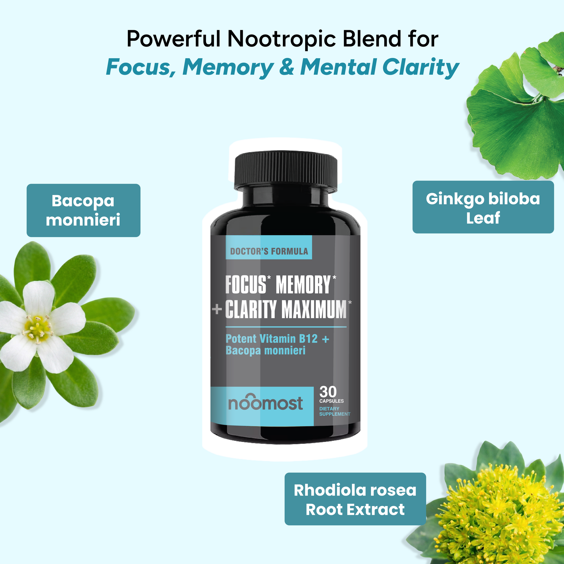 FOCUS + MEMORY + CLARITY MAXIMUM