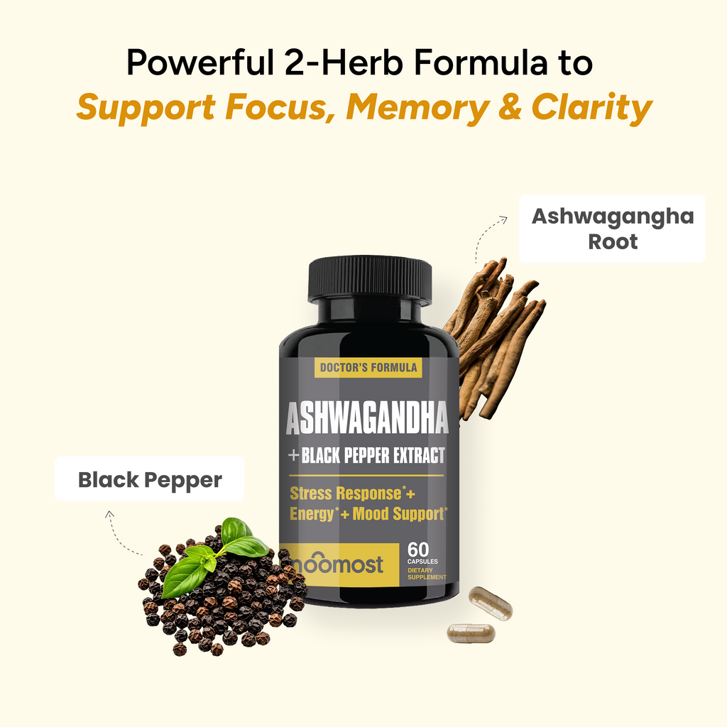 ASHWAGANDHA + BLACK PEPPER EXTRACT