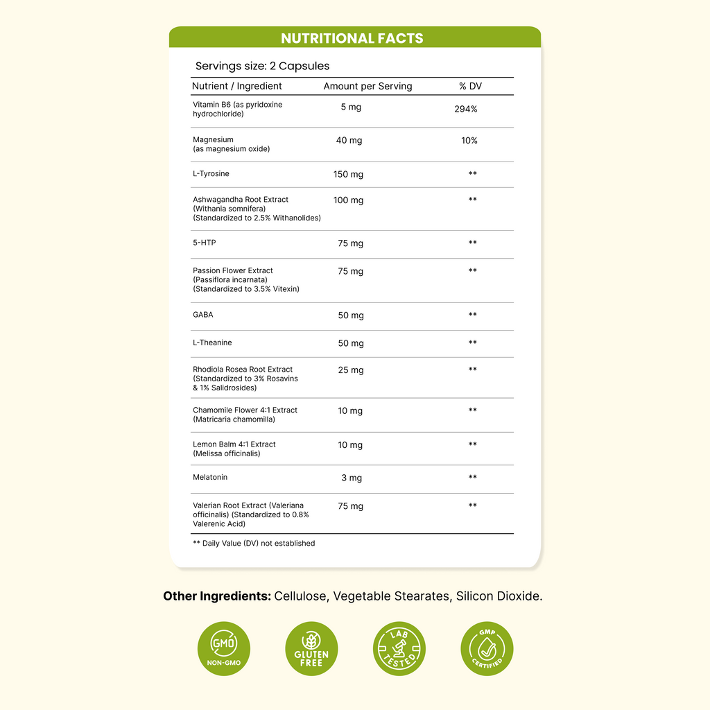 MOOD + REDUCE ANXIETY + IMPROVE SLEEP