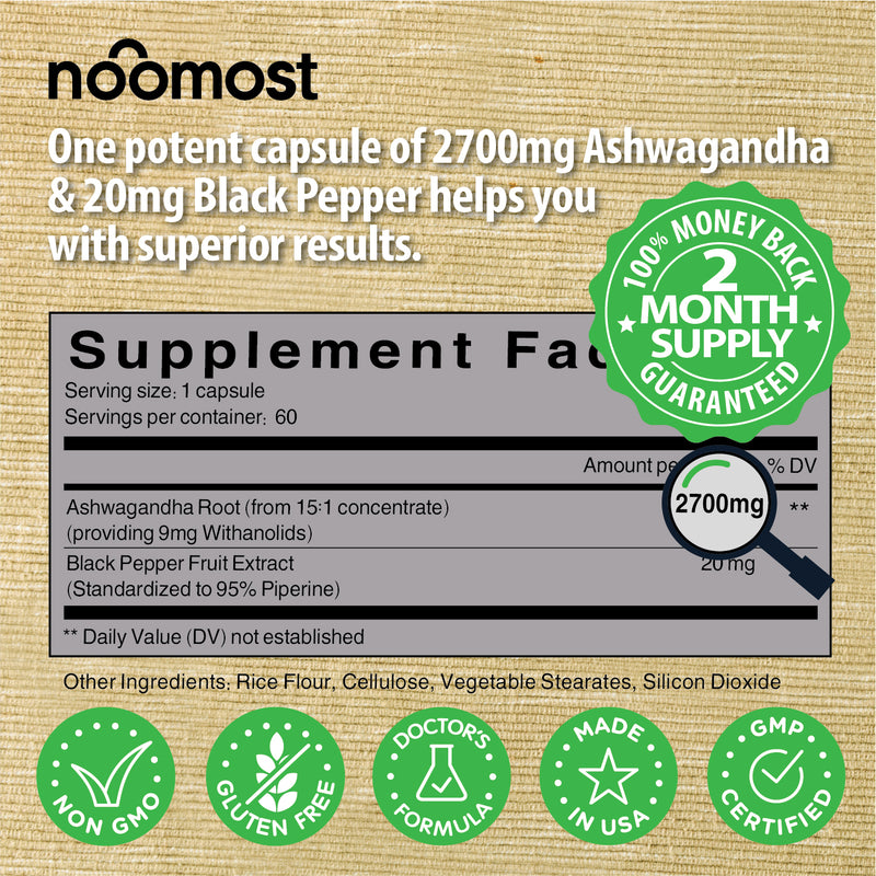 ASHWAGANDHA + BLACK PEPPER EXTRACT