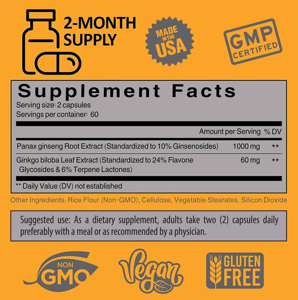 PANAX GINSENG + GINKGO BILOBA